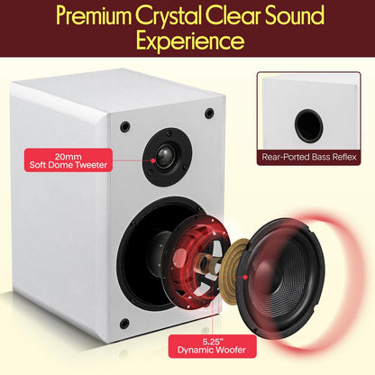 Bookshelf Speakers-PHQBS53WH