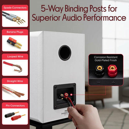 Bookshelf Speakers-PHQBS53WH