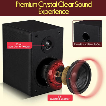 Bookshelf Speakers-PHQBS62BK
