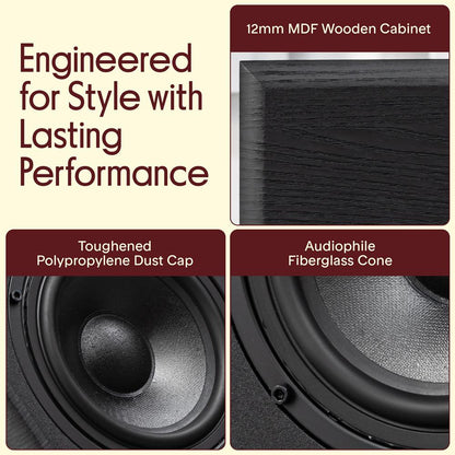 Bookshelf Speakers-PHQBS62BK
