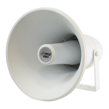 Indoor/Outdoor PA Horn Speaker 30W Loud Sound Aluminum White