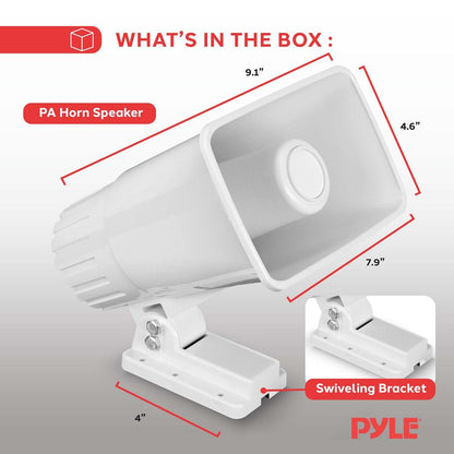 Portable PA Horn Speaker Clear Sound 65W Adjustable Bracket
