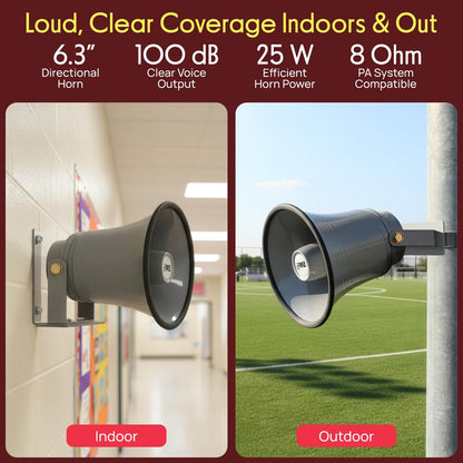 6.3 Indoor / Outdoor Pa Horn Speaker