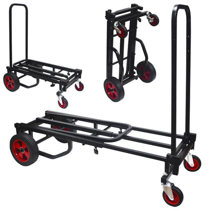 Adjustable 8-in-1 Cart 300 lb Capacity Powder Coated Steel Foldable