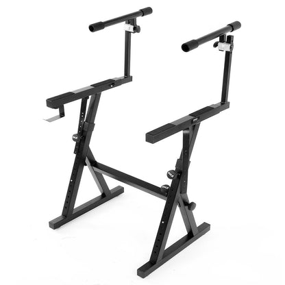 Heavy-Duty Music Stand - Portable Adjustable 2nd Tier Z Style
