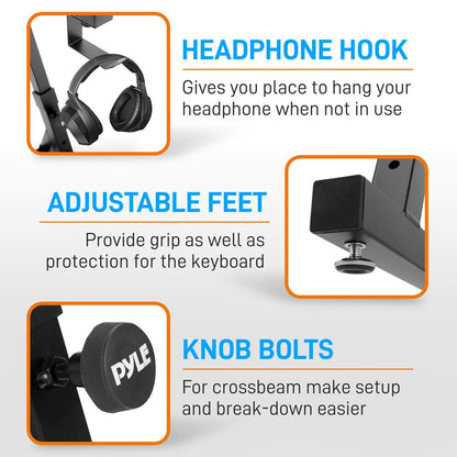 Heavy-Duty Music Stand - Portable Adjustable 2nd Tier Z Style