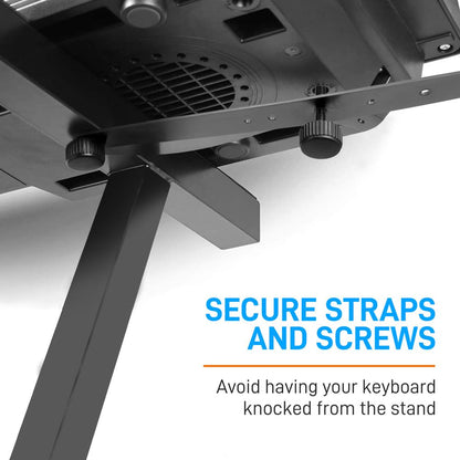 Heavy-Duty Music Stand - Portable Adjustable 2nd Tier Z Style