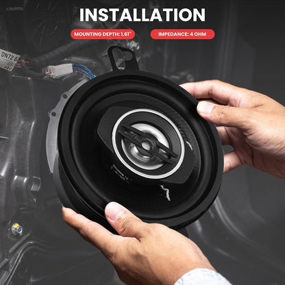 Car Stereo Speakers 120W Low Distortion Coaxial 3.5 Pair