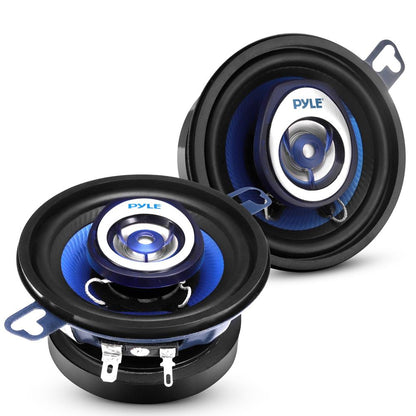 Car Stereo Speakers 120W Low Distortion Blue Poly Cone 3.5 Pair