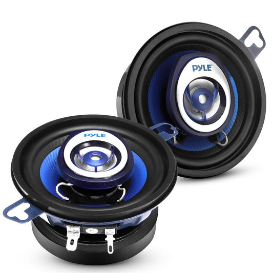 Car Stereo Speakers 120W Low Distortion Blue Poly Cone 3.5 Pair