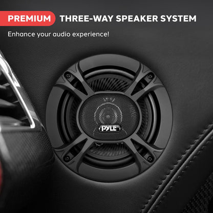 3-Way Car Stereo Speakers 300W Low Distortion 6.5 Triaxial Pair