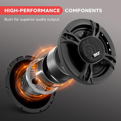 3-Way Car Stereo Speakers 300W Low Distortion 6.5 Triaxial Pair