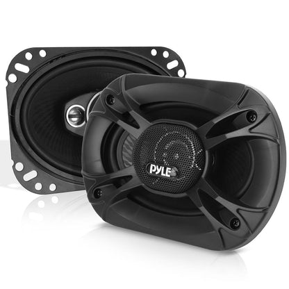 3-Way Car Stereo Speakers 400W Low Distortion 6x8 Black