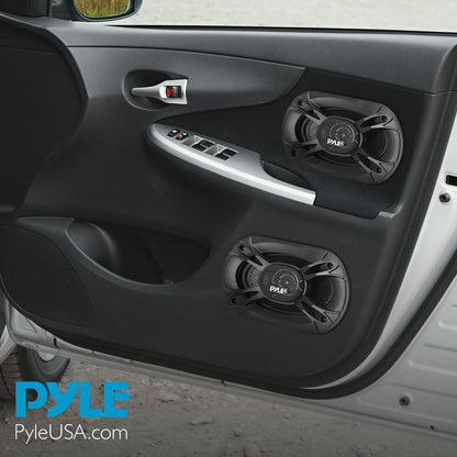 3-Way Car Stereo Speakers 400W Low Distortion 6x8 Black