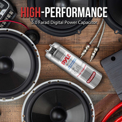 5.0 Farad Car Audio Capacitor Voltage Display Over Voltage Protection