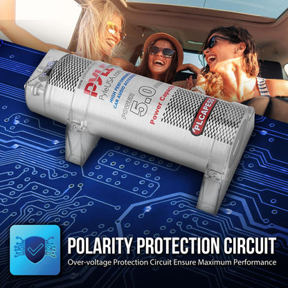5.0 Farad Car Audio Capacitor Voltage Display Over Voltage Protection
