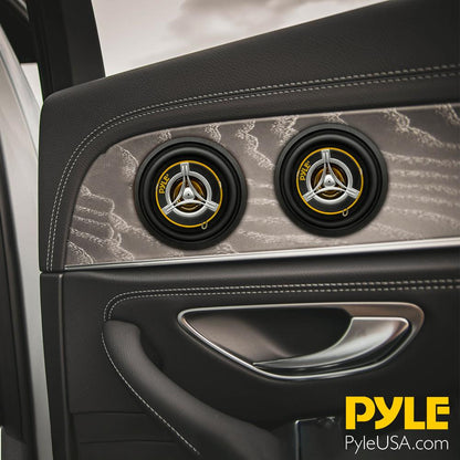 Car Speaker System 120W 3.5 Yellow Cone 4 Ohm 20oz Magnet