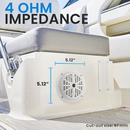 4 Waterproof Stereo Speaker System