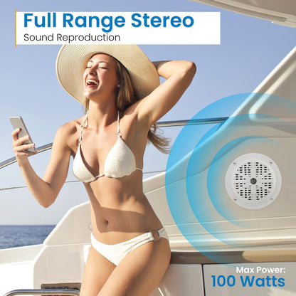 4 Waterproof Stereo Speaker System