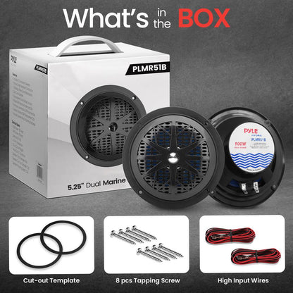 5.25 Marine Component Speakers-PLMR51B