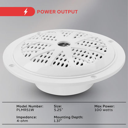 5.25 Marine Component Speakers-PLMR51W