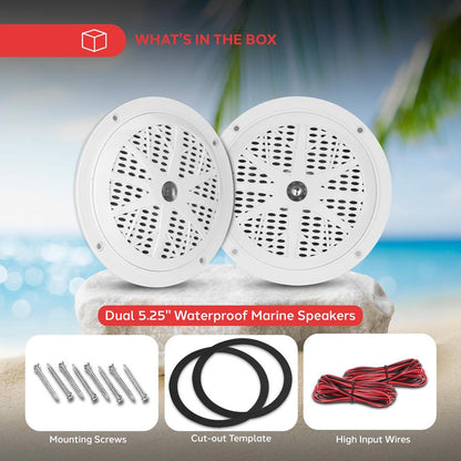 5.25 Marine Component Speakers-PLMR51W