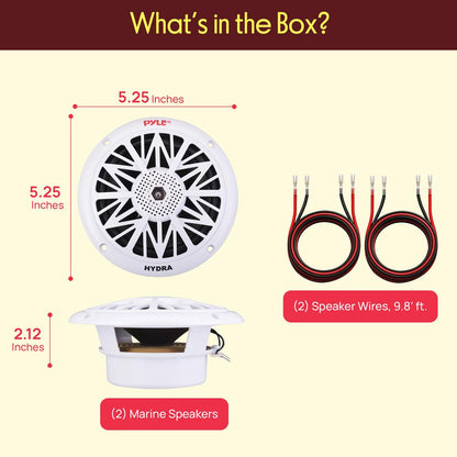 5.25 Marine Component Speakers-PLMR53