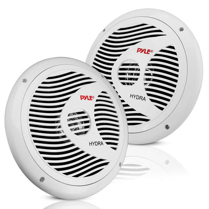 6.5 Dual Marine Speakers Waterproof 150W Polypropylene Cone White
