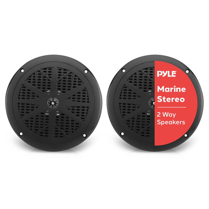 6.5 Dual Marine Speakers Waterproof 120W Polypropylene Cone-PLMR61B