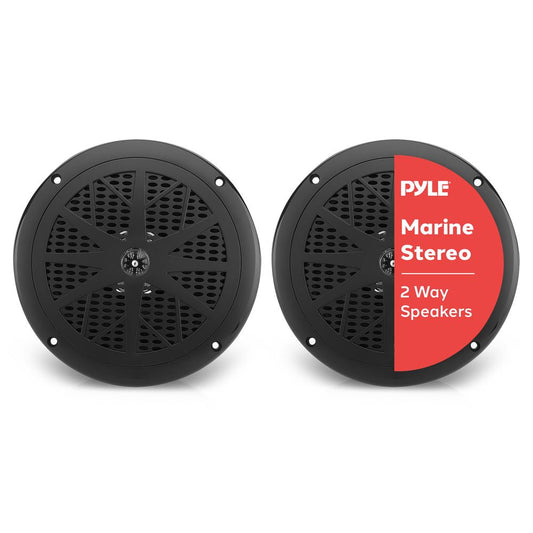 6.5 Dual Marine Speakers Waterproof 120W Polypropylene Cone-PLMR61B