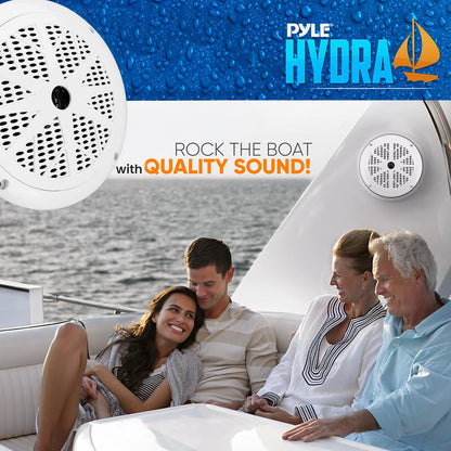6.5 Marine Speakers Waterproof 120W Polypropylene Cone White
