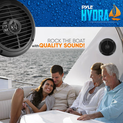 6.5 Dual Marine Speakers Waterproof 120W Polypropylene Cone-PLMR67B
