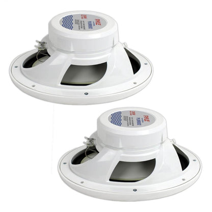 6x9 Marine Speakers Waterproof 260W Poly Carbon Cone White