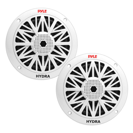 Marine Speakers Waterproof 300W Power Poly Carbon Cone White