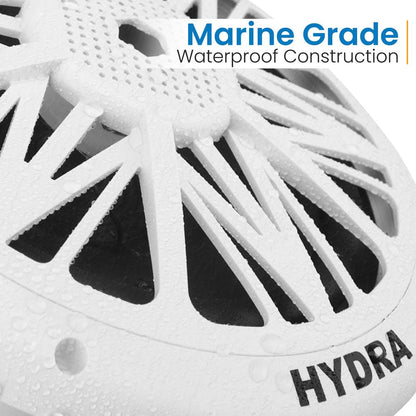 Marine Speakers Waterproof 300W Power Poly Carbon Cone White