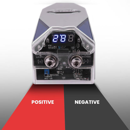 Car Audio Power Capacitor 0.3 Farad Blue Display Over-Voltage Protection