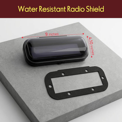 Marine Stereo Cover Water Resistant Shield Smoke Window Flip-Up Door