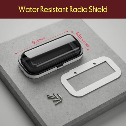 Marine Stereo Cover Water Resistant Smoke Window White