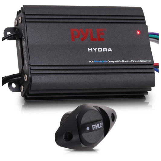 Waterproof 4-Channel Bluetooth Marine Amplifier Kit