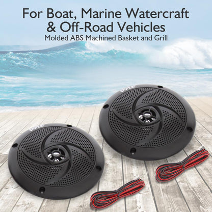 6.5 Inch Low-Profile Marine Speakers