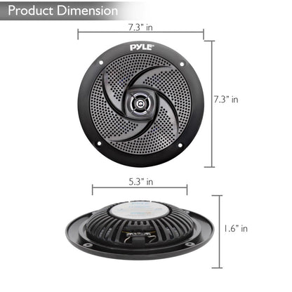 6.5 Inch Low-Profile Marine Speakers