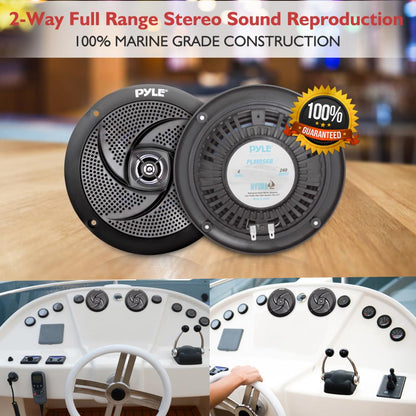 6.5 Inch Low-Profile Marine Speakers