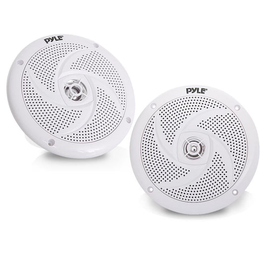 Marine Speakers 240W Waterproof 6.5 Low-Profile Slim White