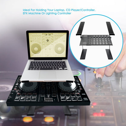 Portable Adjustable Laptop Stand with Storage Shelf 6.3-10.9 Height