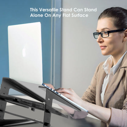 Portable Adjustable Laptop Stand with Storage Shelf 6.3-10.9 Height