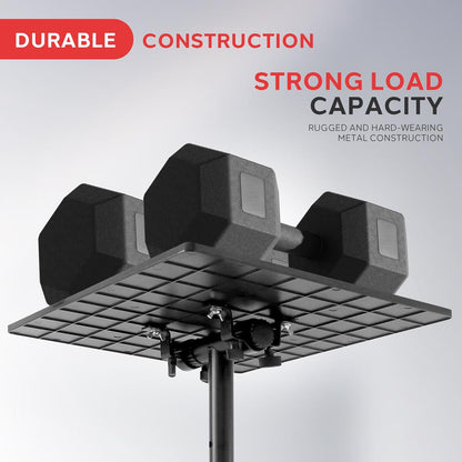 Laptop Projector Tripod Stand - Adjustable Metal Portable 14x11 Tray