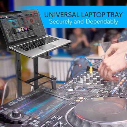 Portable Folding Laptop Stand - Adjustable Height 11 inches Steel Alloy