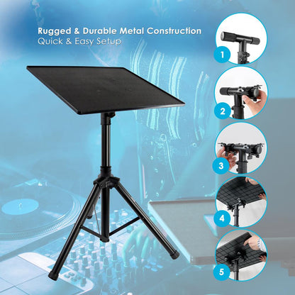 Laptop Projector Stand - Adjustable Height Durable Metal Portable