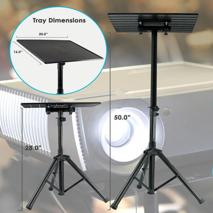 Laptop Projector Stand - Adjustable Height Durable Metal Portable