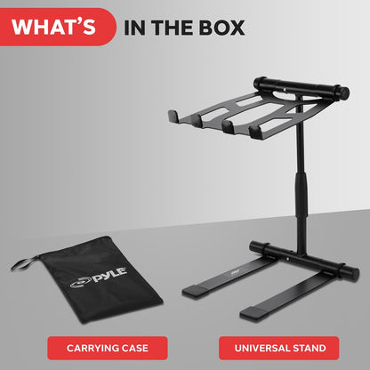 Portable Folding Laptop Stand - Adjustable Height Steel Alloy